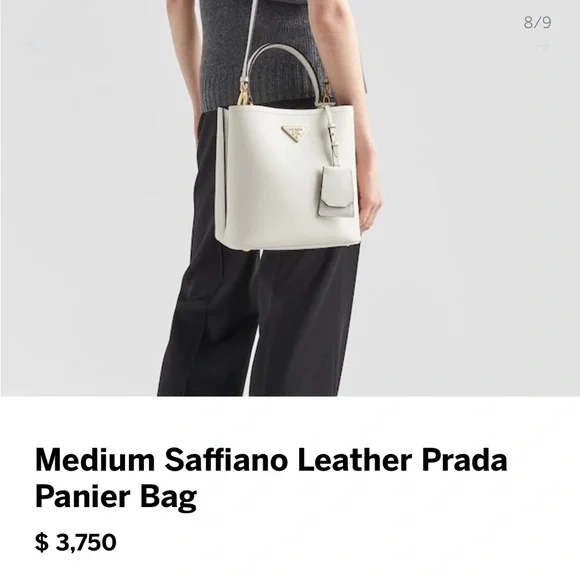 Authentic Prada saffiano leather panier bucket bag - Picture 15 of 17